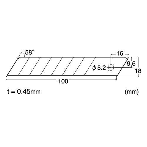 NT Cutter® Brytblad BL-300 6-pack 18 mm
