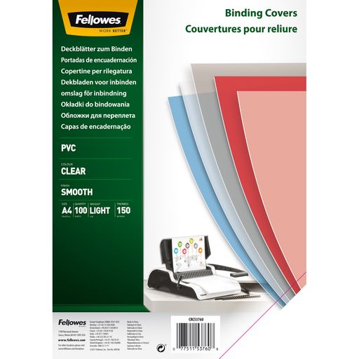 Fellowes PVC Omslag Klar