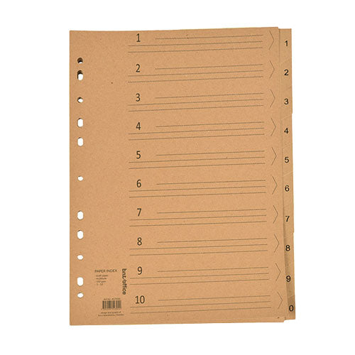 1-10 Register i Kraftpapper