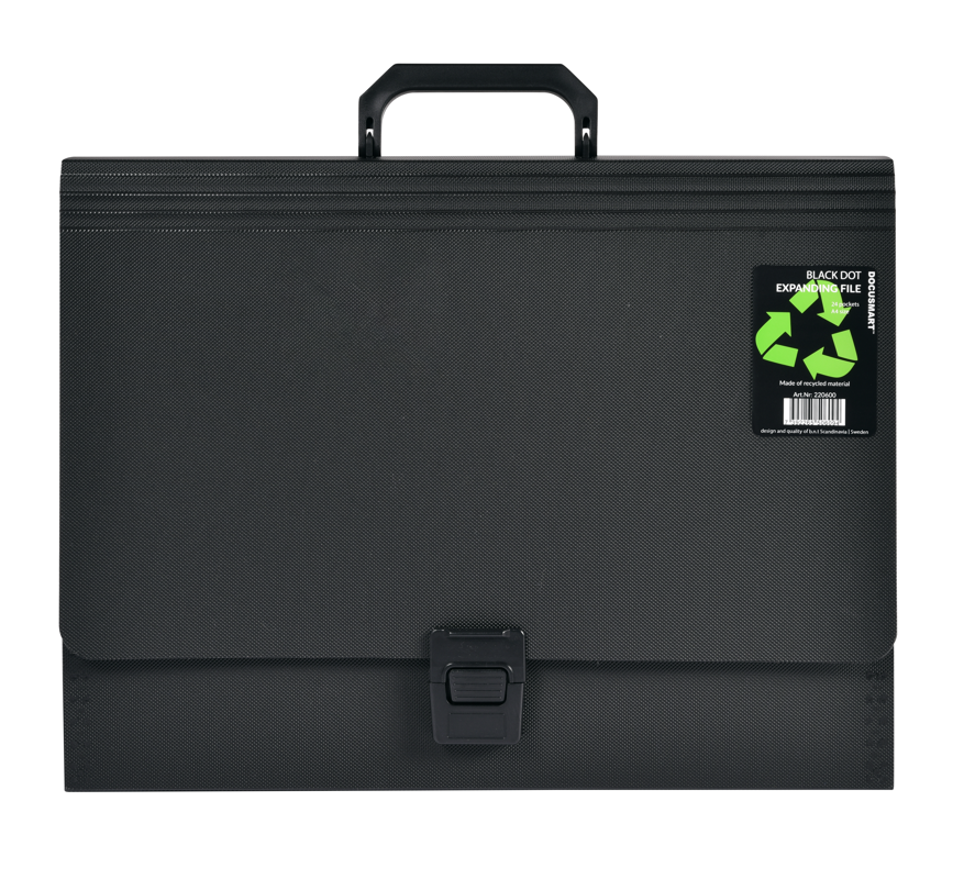 Docusmart Hemmaarkiv A4 PP 24 Fickor Svart
