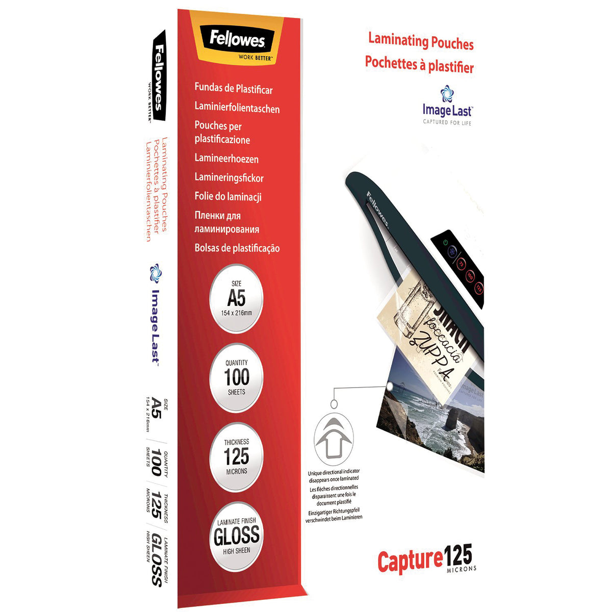 Fellowes Lamineringsfickor Blank – A5 – 100 st – 125 mikron