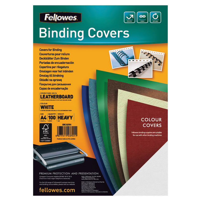Fellowes Bindningsomslag 100-pack