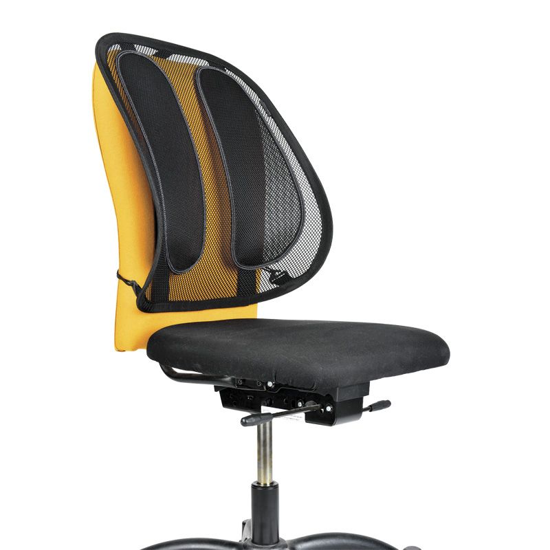 Fellowes Mesh Svank- & Ryggstöd Svart