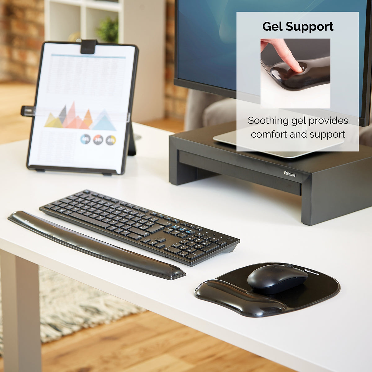 Fellowes Musmatta Med Handledsstöd