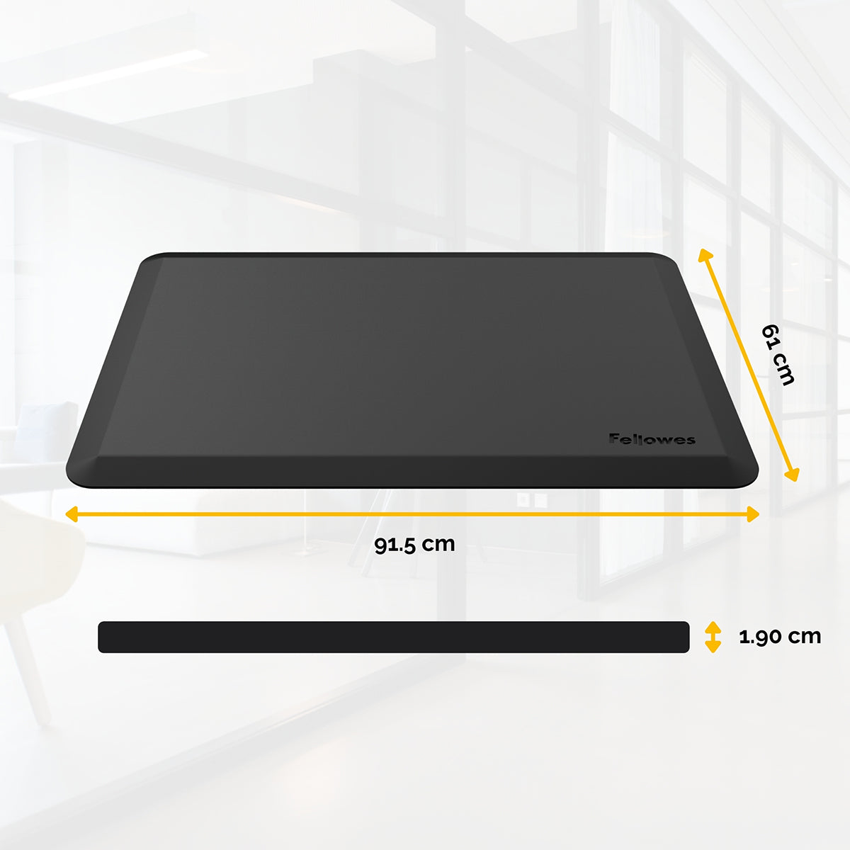Fellowes Ergonomisk Ståmatta Svart