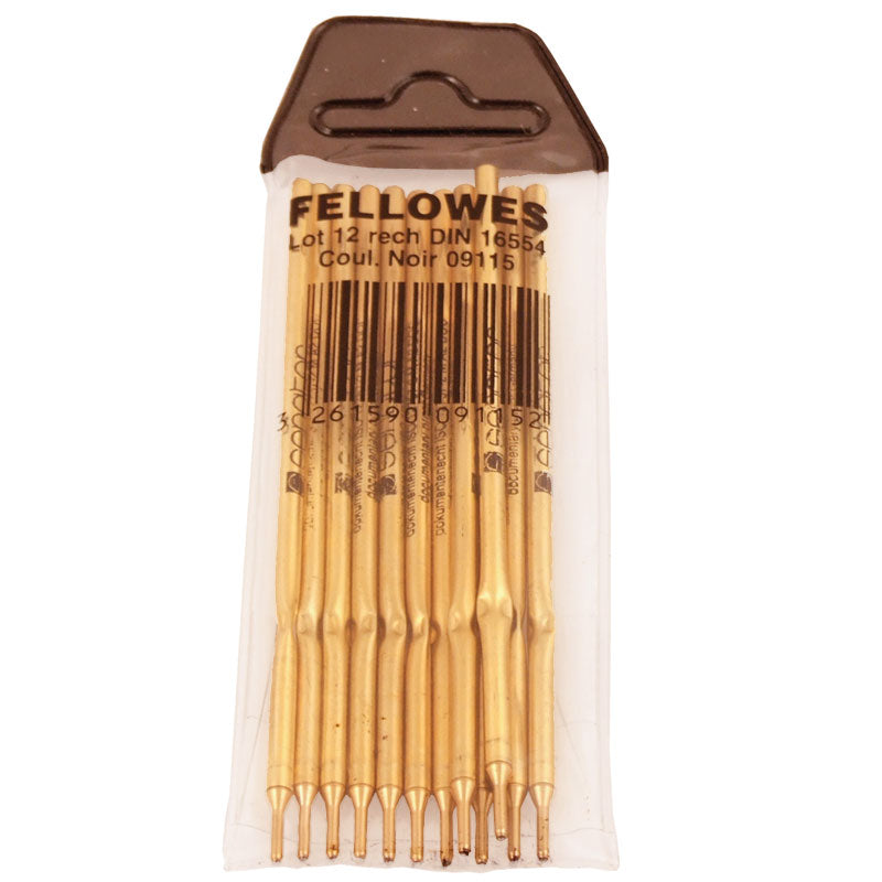 Fellowes Deskpen Refill 12-pack, Svart