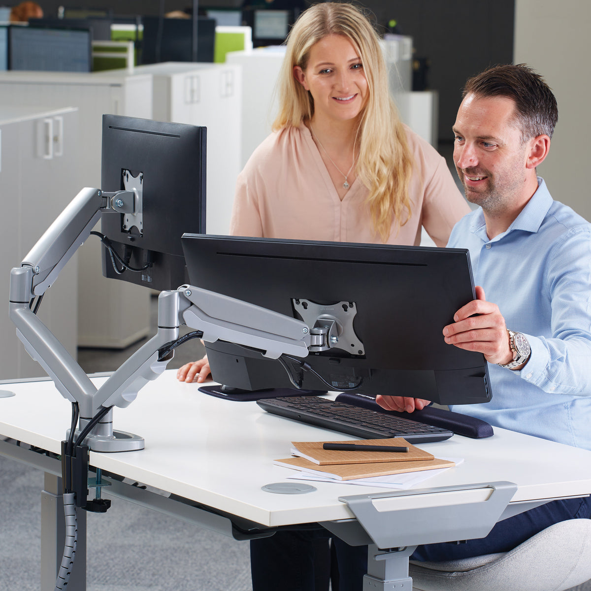 Fellowes Eppa Skärmarm Dubbel