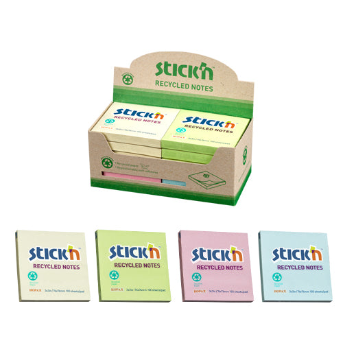 Stick'n Notisblock 100 blad Sorterat 12-pack
