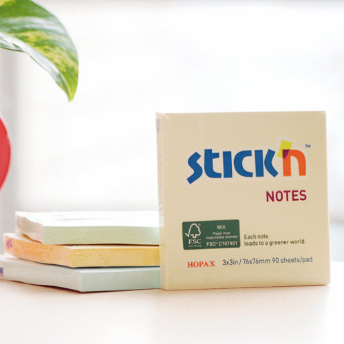 Stick'n Notisblock Gul