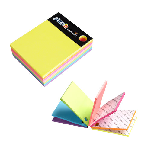 Stick'n Select Notiskub FSC 101 × 76 280 blad Sorterat Neon