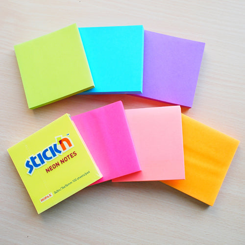 Stick'n Notisblock 100 blad Neon