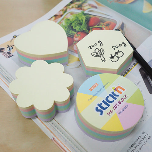 Stick'n Notiskub 67 × 67 250 blad Blomma Sorterat Pastell
