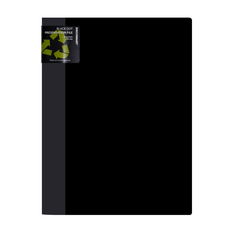 Docusmart Demopärm A4 10 Fickor Svart