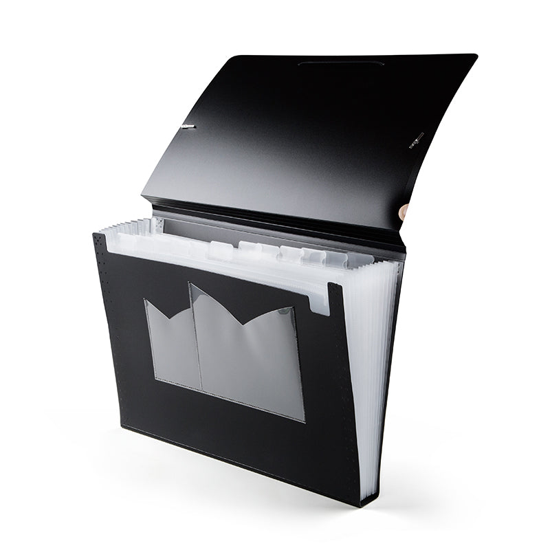 Docusmart Hemmaarkiv A4 PP 13 Fickor Svart