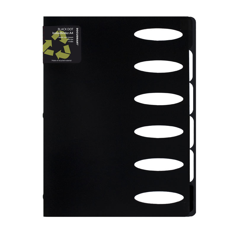 Docusmart Indexmapp A4 Svart 6 Flik
