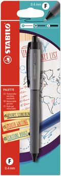 STABILO Palette Rollerball Fin Svart Blister