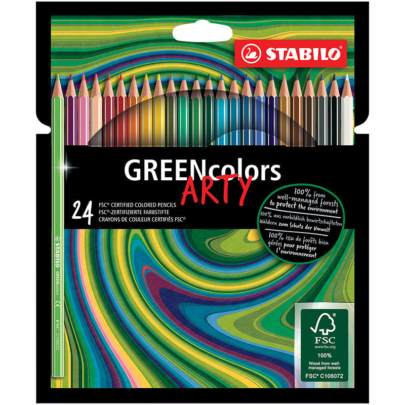 STABILO ARTY GREENcolors – 24-pack