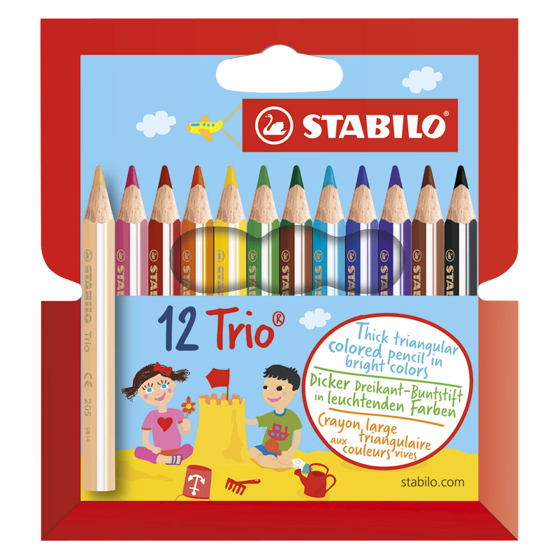 STABILO Trio Thick Kort 12-pack