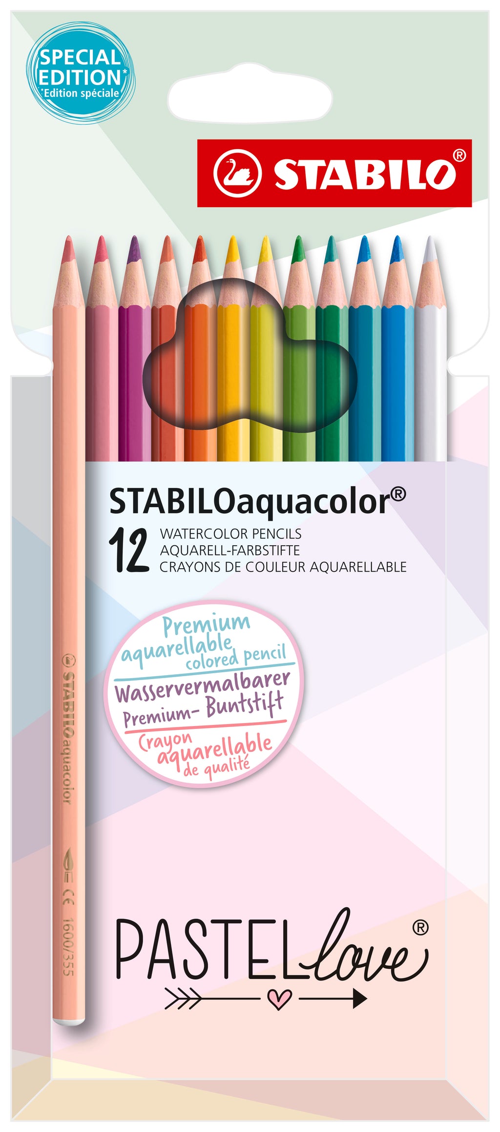 STABILO Akvarellpennor Pastellove 12-pack