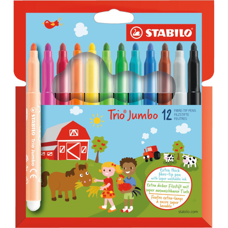 STABILO Trio Jumbo 12-pack