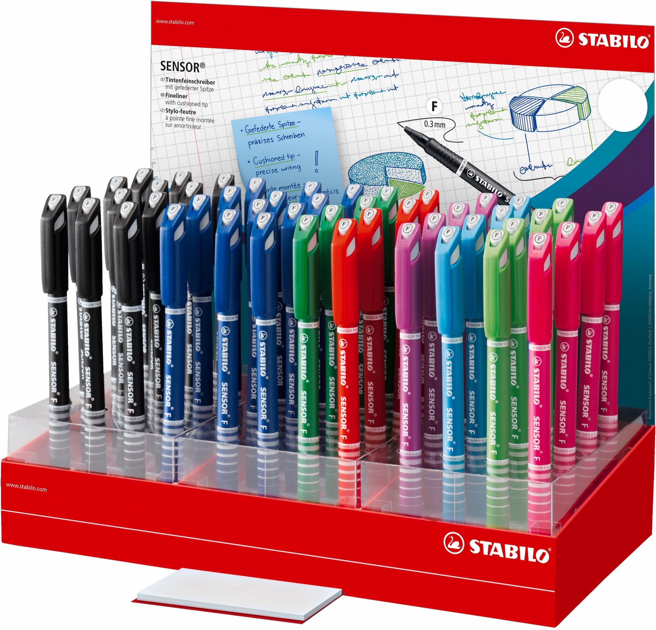 STABILO Sensor Fine Display 48-pack