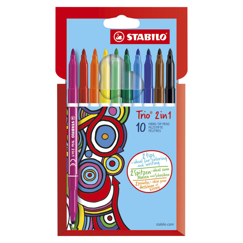 STABILO Trio 2in1 10-pack