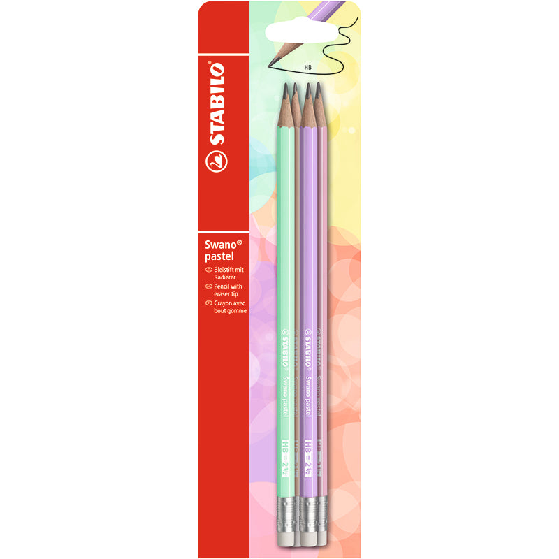 STABILO Swano HB Pastell 4-pack