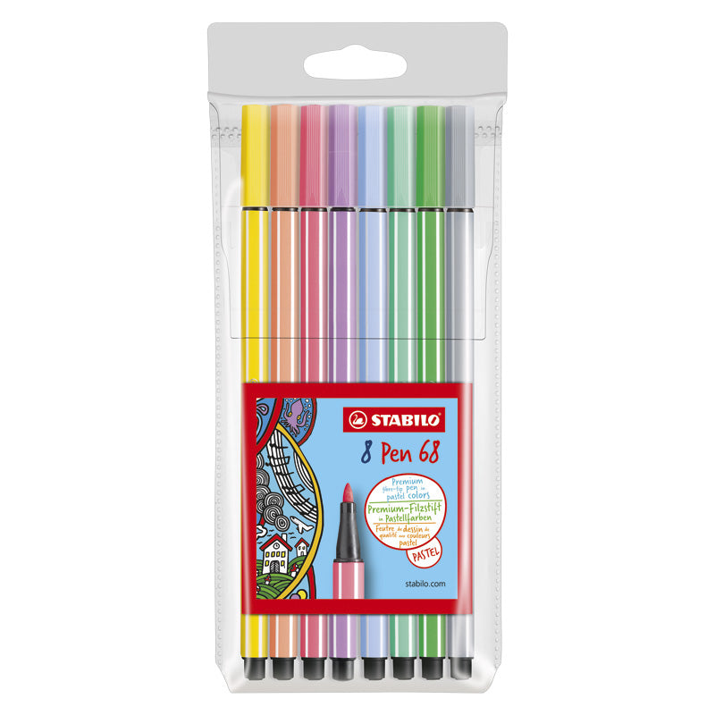 STABILO Pen 68 8-pack Pastell