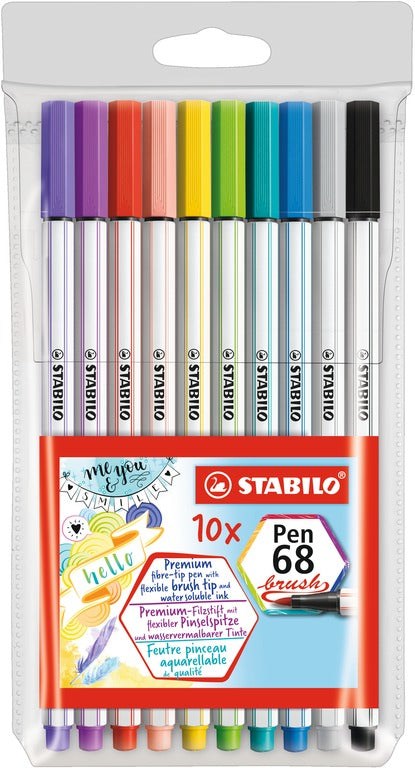 STABILO PenBrush 68 10-pack