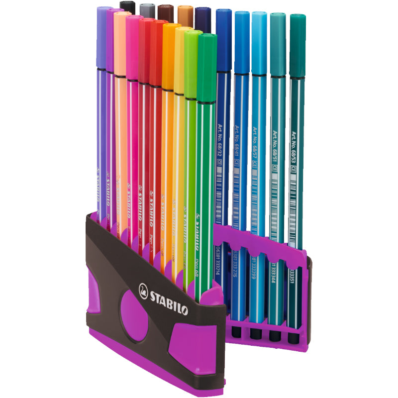 STABILO Pen 68 20-pack Color Parade Rosa/Antracit