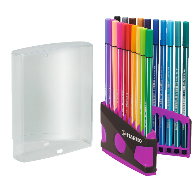 STABILO Pen 68 20-pack Color Parade Rosa/Antracit