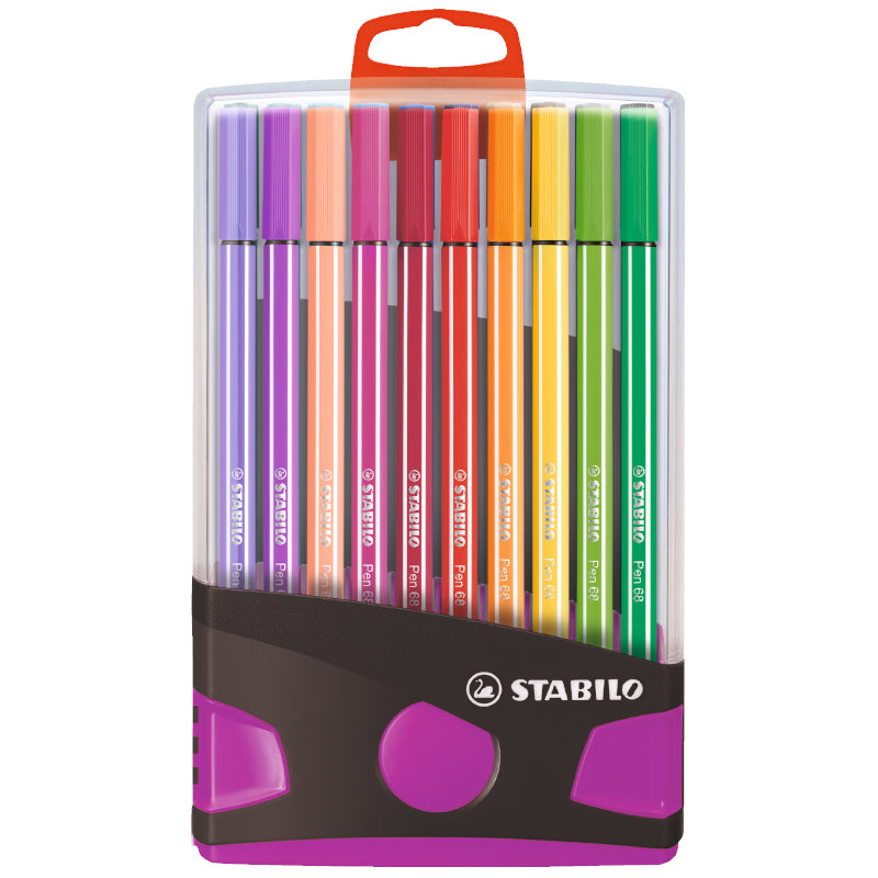 STABILO Pen 68 20-pack Color Parade Rosa/Antracit