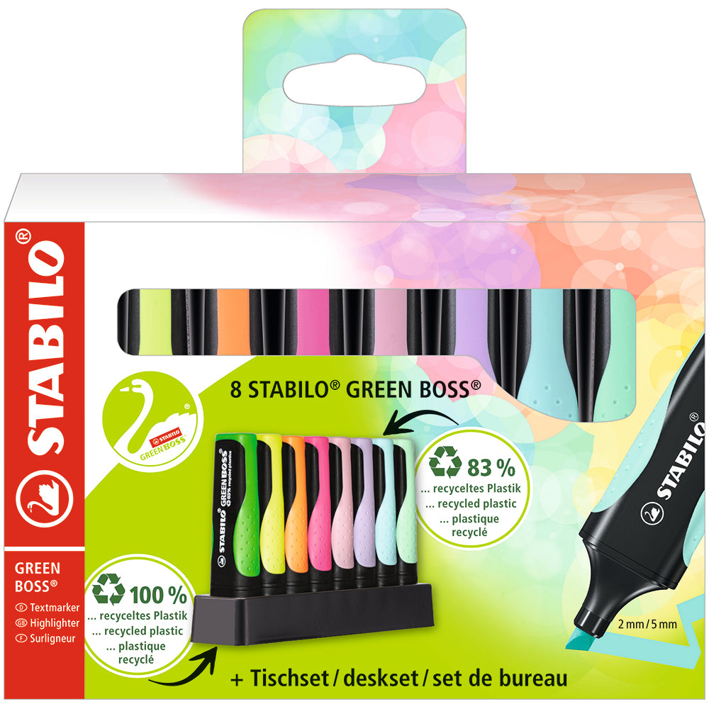 STABILO GREEN BOSS Deskset 8-pack