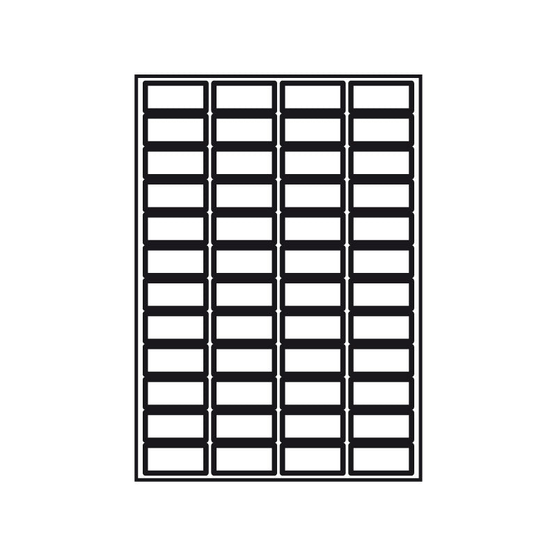 Kopierings & Laseretikett – 48 × 24 mm – 100-pack