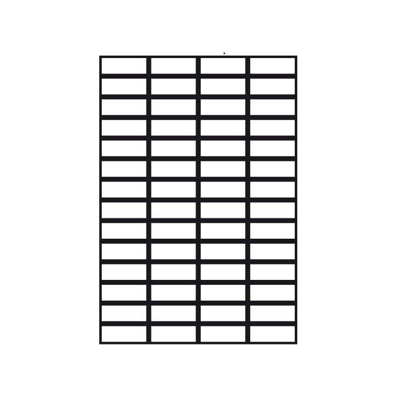 Kopierings & Laseretikett – 52,5 × 21,2 mm – 100-pack