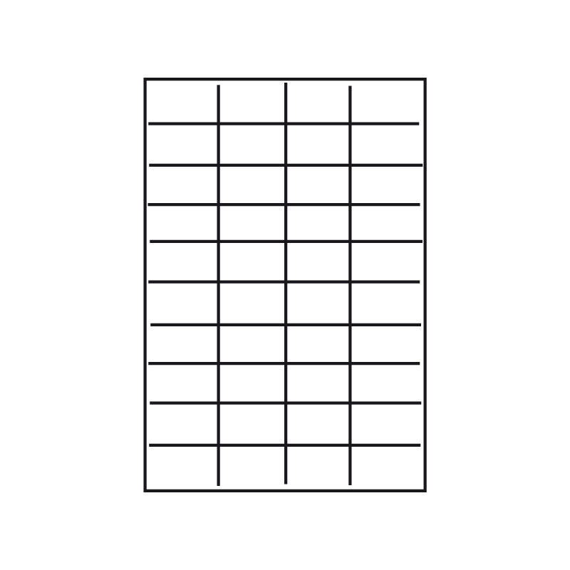 Kopierings & Laseretikett – 52,5 × 29,84 mm – 100-pack