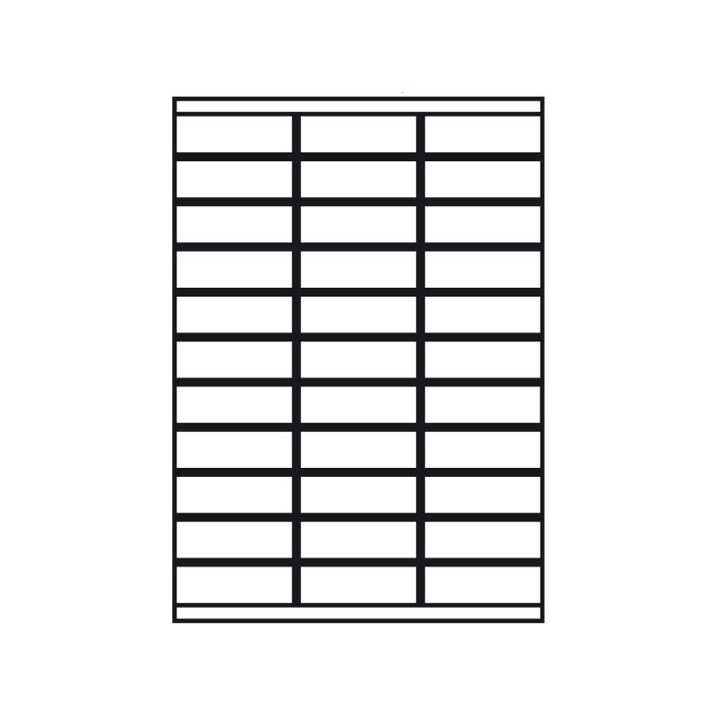 Kopierings & Laseretikett – 70 × 25,4 mm – 100-pack