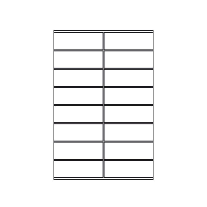 Kopierings & Laseretikett 2 Greppkant – 105 × 36 mm – 100-pack
