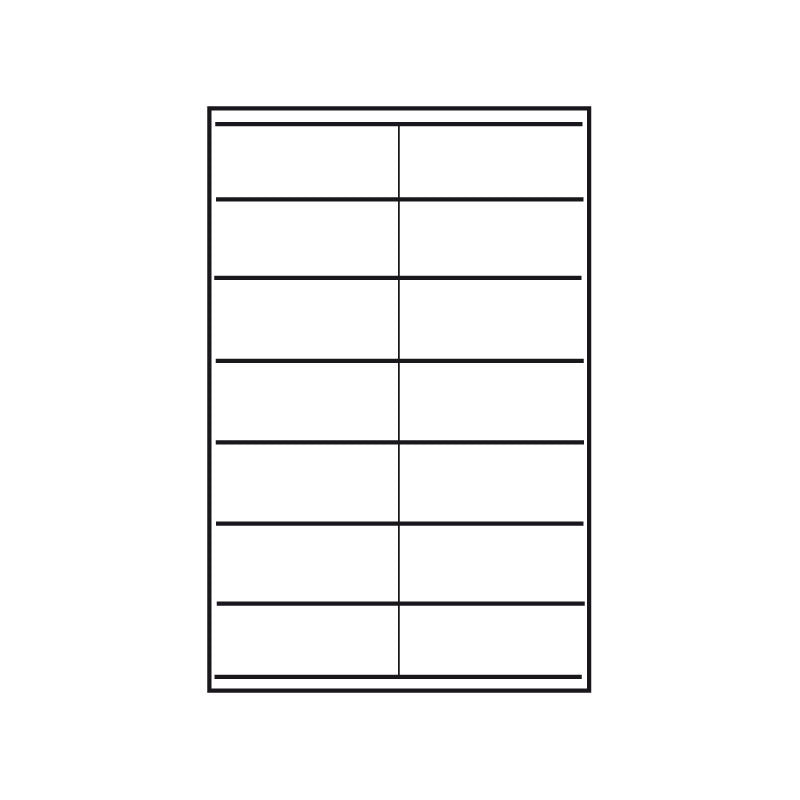 Kopierings & Laseretikett – 105 × 41 mm – 100-pack