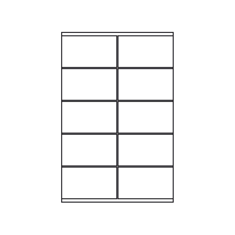 Kopierings & Laseretikett – 105 × 57 mm – 100-pack