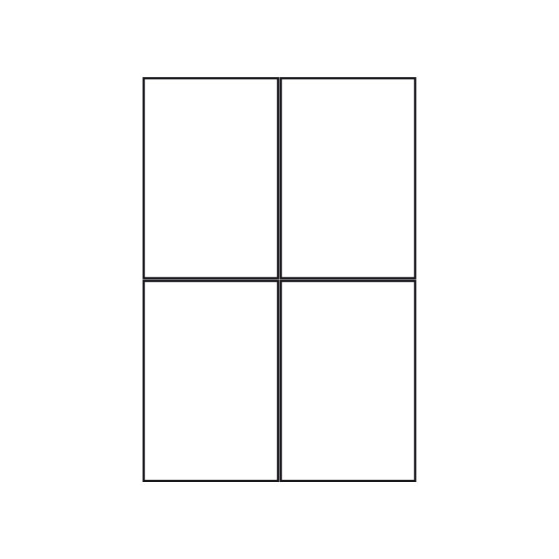 Kopierings & Laseretikett – 105 × 148 mm – 100-pack