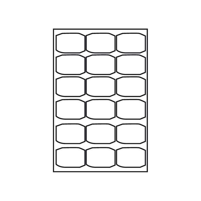 Kopierings & Laseretikett – 63,5 × 46,6 mm – 100-pack