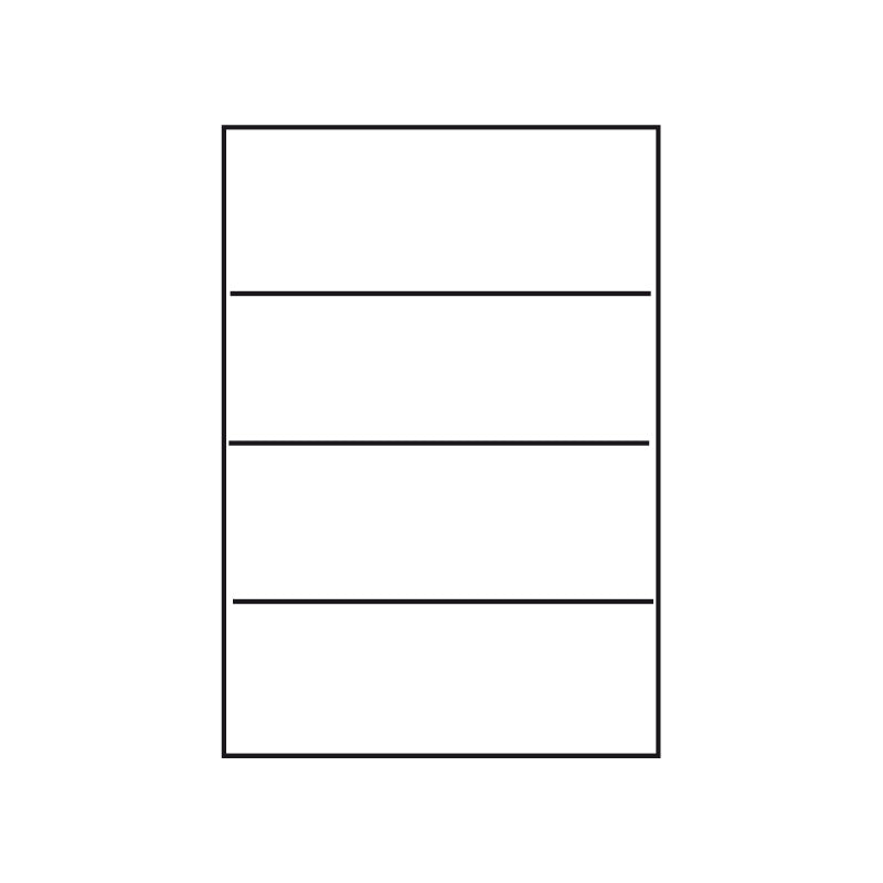 Kopierings & Laseretikett – 210 × 74 – 500-pack