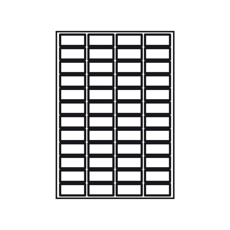 Kopierings & Laseretikett – 48 × 24 mm – 25-pack