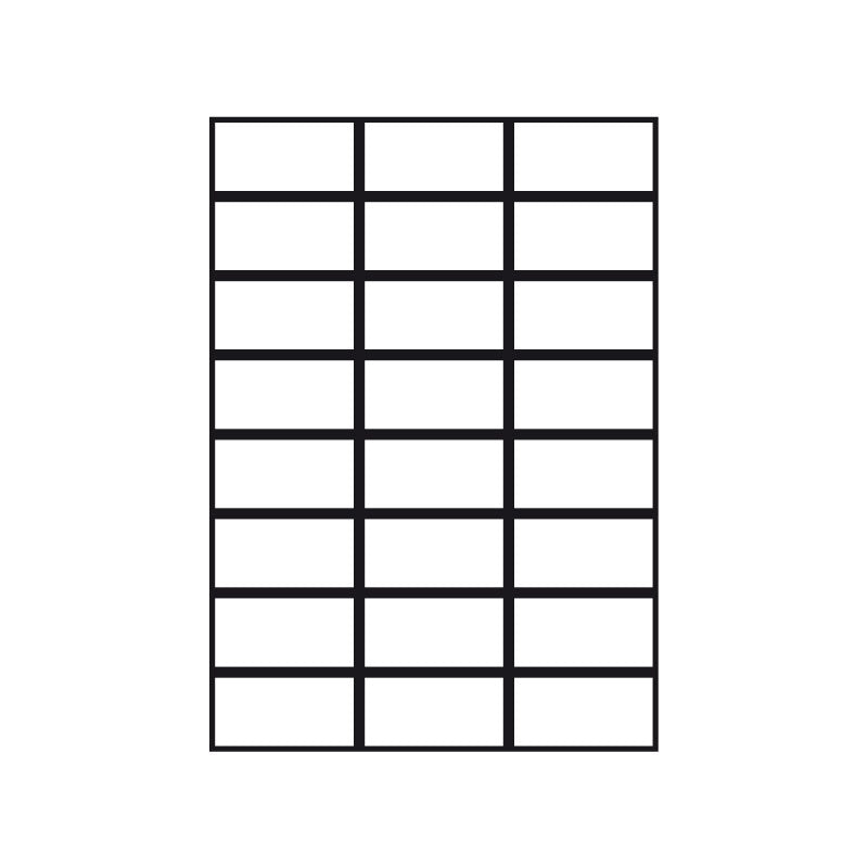 Kopierings & Laseretikett – 70 × 37 mm – 25-pack