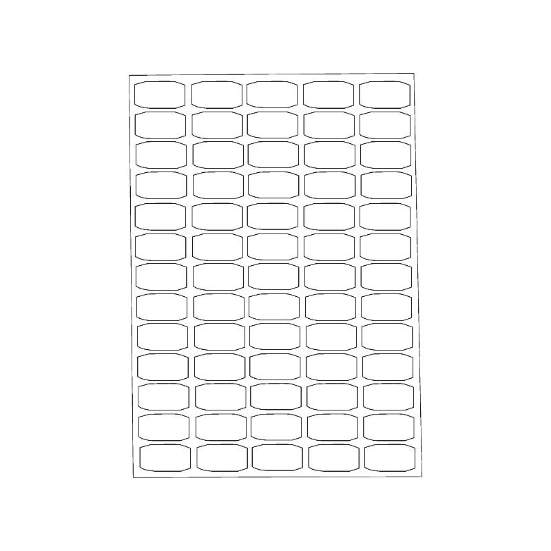 Kopierings & Laseretikett – 38,1 × 21,2 mm – 25-pack