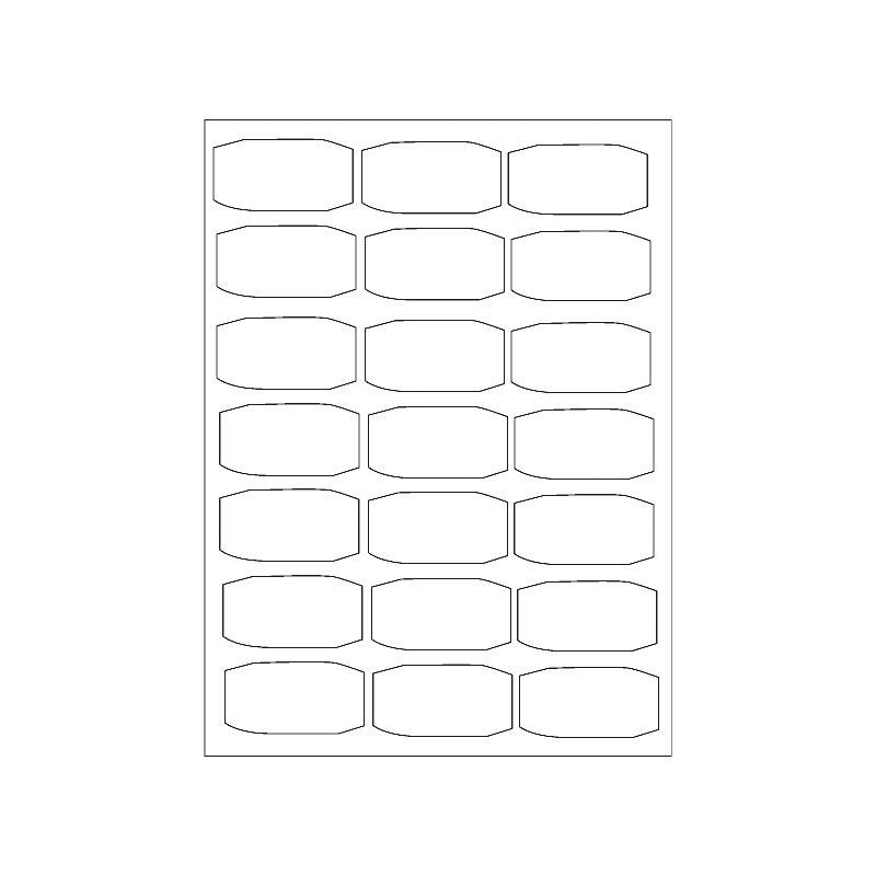 Kopierings & Laseretikett – 63,5 × 38,1 mm – 25-pack