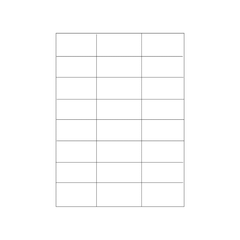 Kopierings & Laseretikett – 63,5 × 33,9 mm – 25-pack