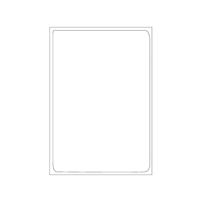 Kopierings & Laseretikett – 199,6 × 289,1 mm – 25-pack