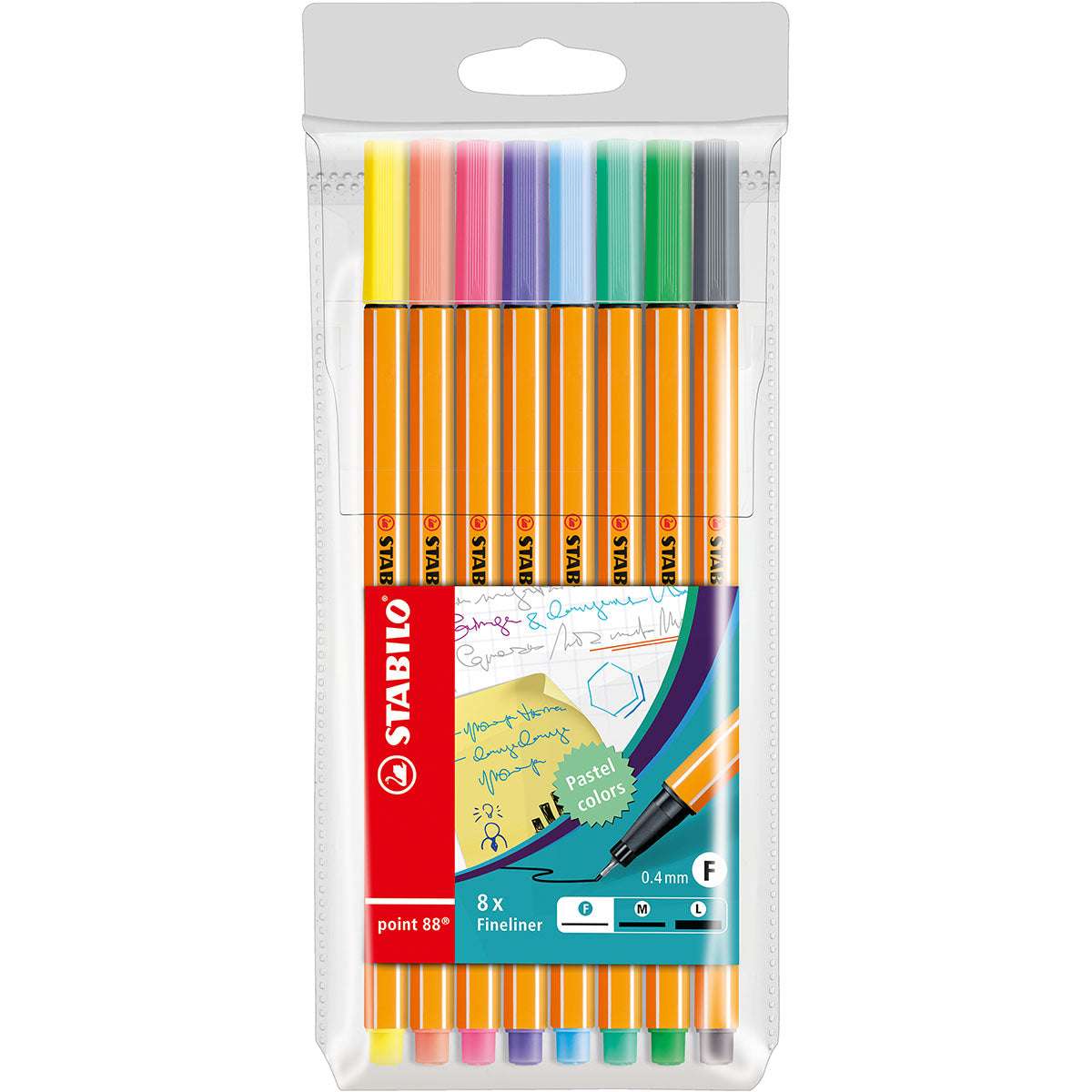 STABILO Point 88 8-pack Pastell